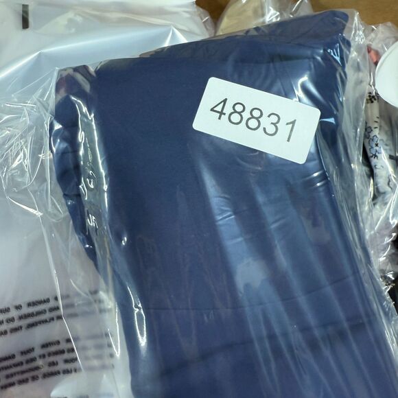 Express Pants Women 14 Blue Mid Rise Ankle Columnist Stretch Pockets Pleated - Picture 9 of 9